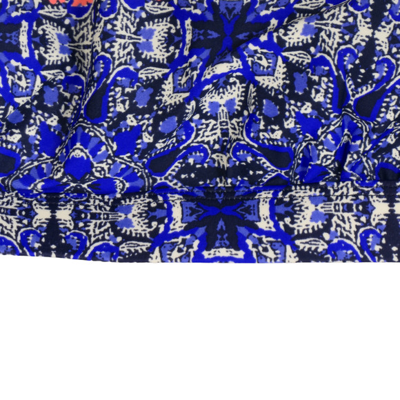 Athleta Blue Baja Bra High Neck Bikini Top Size 34 B C Criss Cross Underwire - Picture 3 of 10